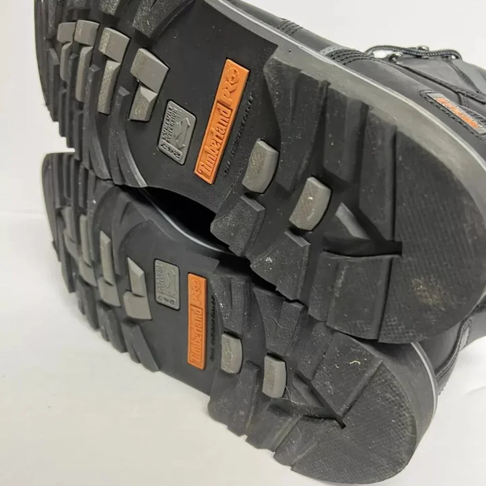 Timberland Pro Mens 6” Pit Boss Work Boots Steel Toe Black Size 13 M
